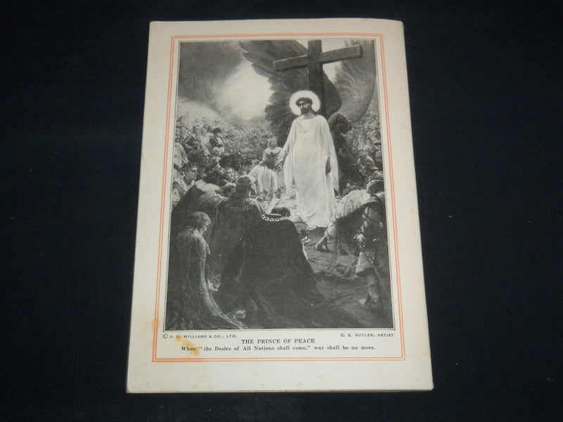 1930 PEACE OR WAR WHAT THE BIBLE SAYS ABOUT IT BOOK - J 9298
