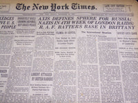 1940 SEPTEMBER 29 NEW YORK TIMES - AXIS SPHERE FOR RUSSIA - NT 2926