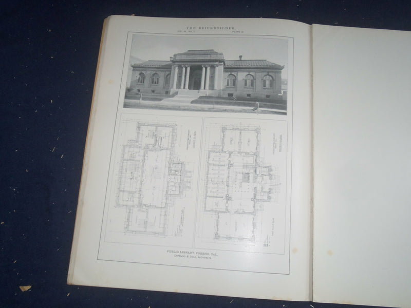 1906 MARCH THE BRICKBUILDER MAGAZINE - AN ARCHITECTURAL MONTHLY - ST 528H