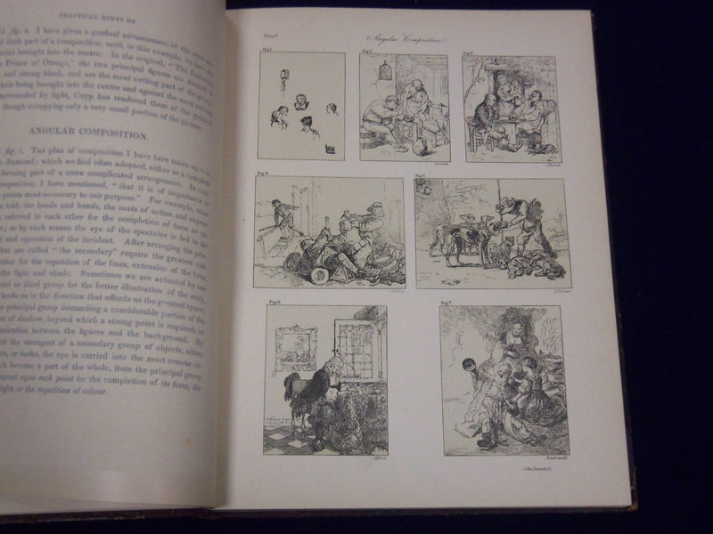 1888 PRACTICAL ESSAYS ON ART BY JOHN BURNET - COMPOSTION LIGHT SHADE - KD 1268