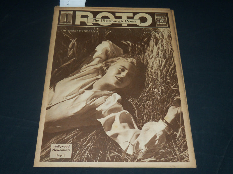 1943 SEPT 12 THE PITTSBURGH PRESS SUNDAY ROTO SECTION - DOROTHY MCGUIRE- NP 4572
