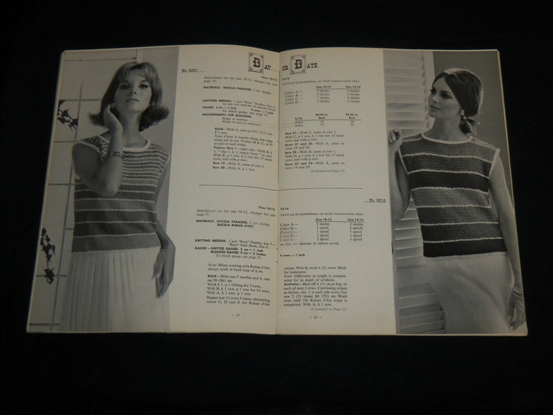 1964 BOUTIQUE FASHIONS TO KNIT AND CROCHET VOLUME NO. 85 - BEAR BRAND - J 6745