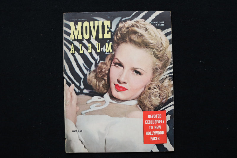 1943 SPRING MOVIE ALBUM MAGAZINE - JANET BLAIR COVER - E 24313