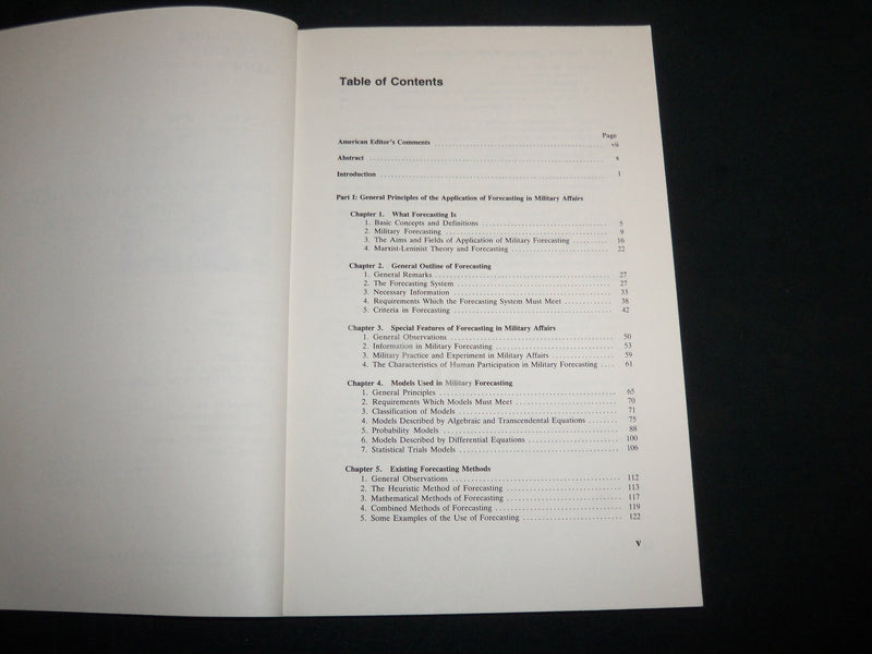 1975 FORECASTING IN MILITARY AFFAIRS A SOVIET VIEW SOFTCOVER BOOK - KD 6837