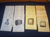 1947-1958 PHOTOFACT FOLDERS TELEVISION-RADIO - LOT OF 44 - O 3272