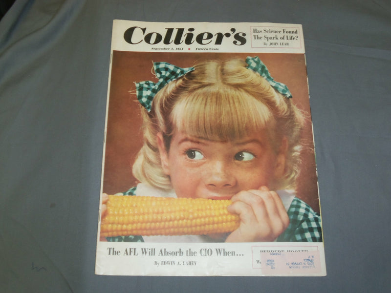1951 SEPTEMBER 1 COLLIER'S MAGAZINE - THE AFL WILL ABSORB THE CIO WHEN..- B 6439