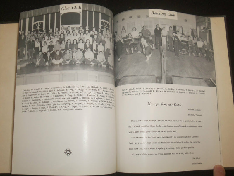 1954 BRADFORD ACADEMY YEARBOOK - BRADFORD, VERMONT - YB 2302