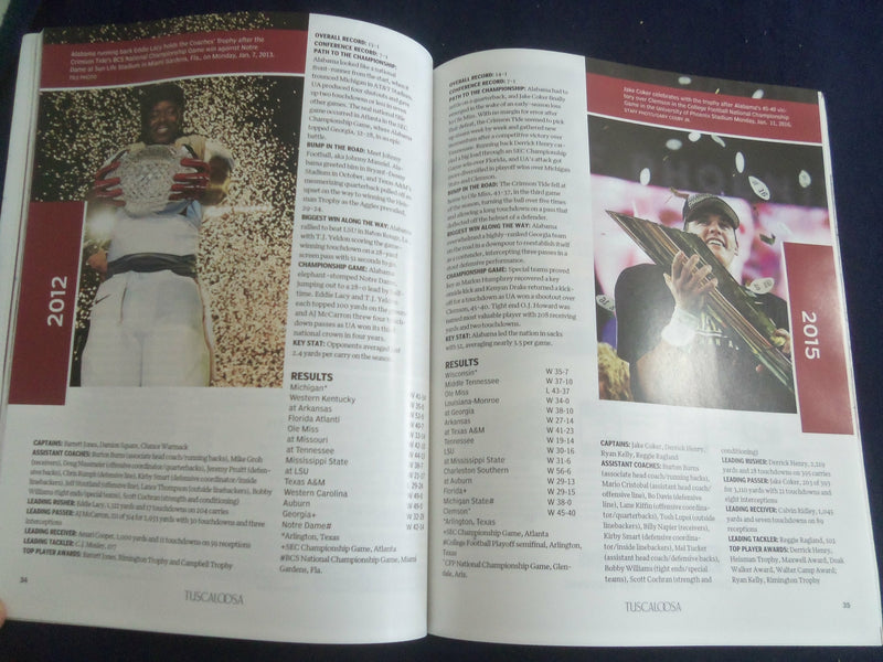 2017 TUSCALOOSA MAGAZINE- UNIVERSITY OF ALABAMA - DECADE OF DOMINANCE - SP 1220X