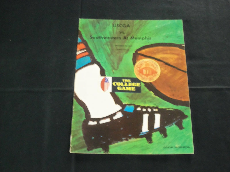 1969 OCTOBER 18 COAST GUARD ACADEMY VS. SOUTHWESTERN FOOTBALL PROGRAM - J 3731