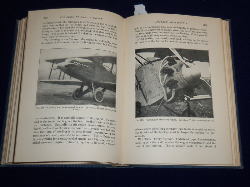 1928 THE AIRPLANE AND ITS ENGINE CHATFIELD BOOK BY CHATFIELD & TAYLOR - KD 3983M