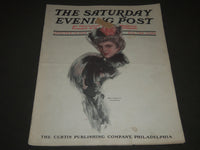 1908 JANUARY 25 THE SATURDAY EVENING POST MAGAZINE - ILLUSTRATED COVER - SP 836