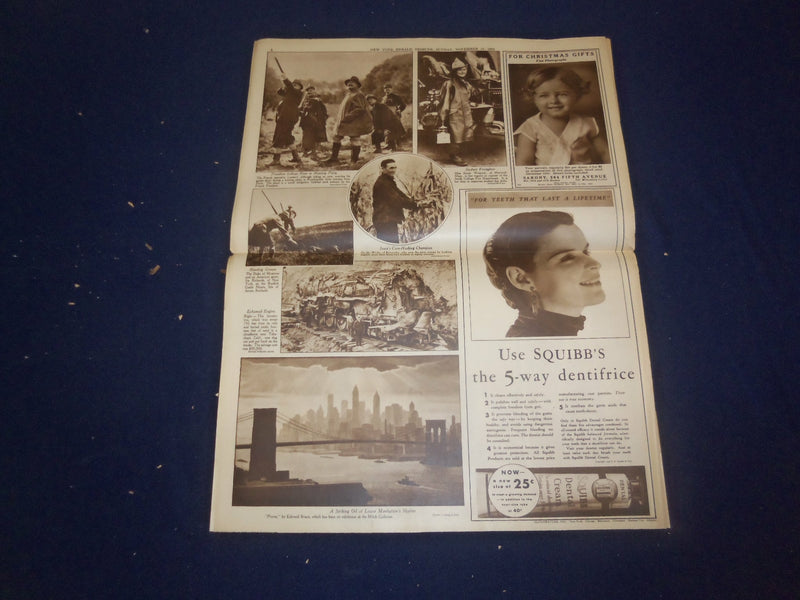 1932 NOV 13 NEW YORK HERALD TRIBUNE GRAVURE SECTION-PRES.-ELECT ROOSEVELT-NP4995