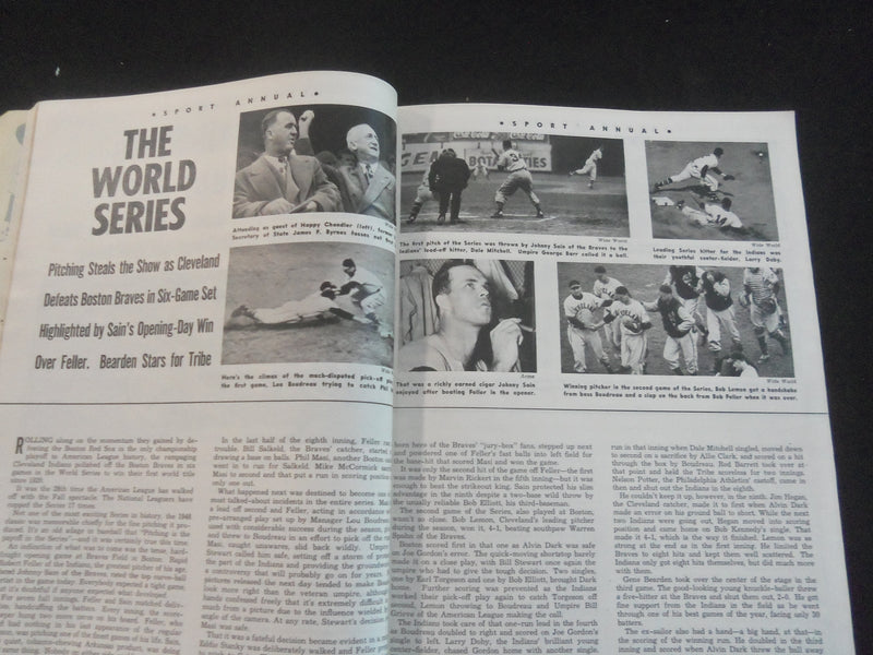 1949 SPORT ANNUAL MAGAZINE - LOU BOUDREAU - JOE LOUIS - DOAK WALKER - J 7732