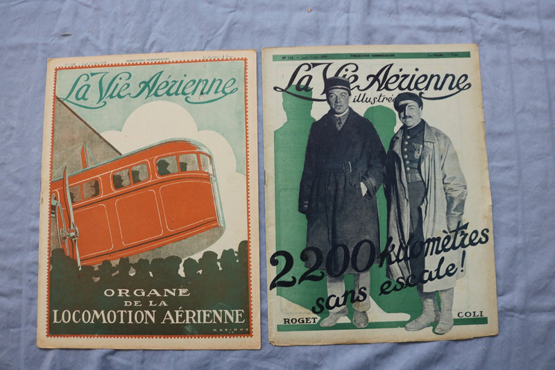 1919 LA GUERRE & LA VIE AERIENNE ILLUSTRE MAGAZINES- FRENCH - LOT OF 28 - O 3852