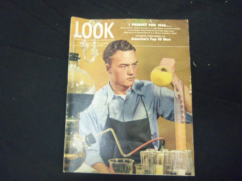 1946 JANUARY 8 LOOK MAGAZINE - GREAT PHOTOS & ADS - ST 2026