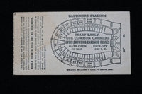1945 NOVEMBER 10 NAVY VS. MICHIGAN TICKET STUB - K 2764