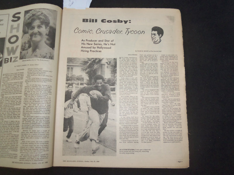 1969 JULY 20 MILWAUKEE JOURNAL TV SCREEN SECTION -SHARIF/PALANCE COVER - NP 8061