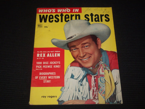 1952 NO. 2 WHO'S WHO IN WESTERN STARS MAGAZINE - ROY ROGERS COVER - E 16104