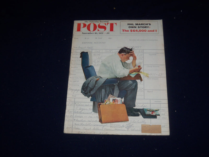 1957 NOVEMBER 30 THE SATURDAY EVENING POST MAGAZINE - ILLUSTRATED COVER- SP 5678