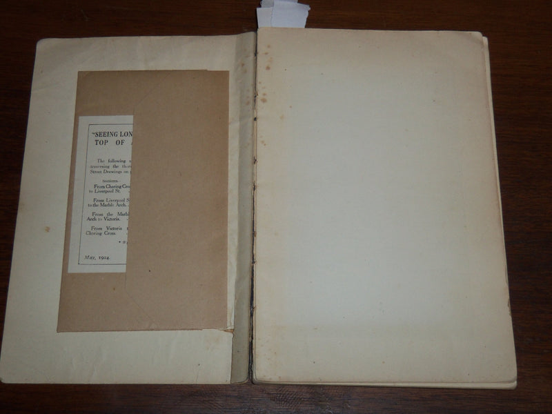 1924 LONDON GUIDE NO. 3 - LONDON'S UNDERGROUNG - FOLD-OUT MAP - K 1223