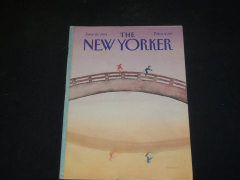 1984 JUNE 18 THE NEW YORKER MAGAZINE - ILLUSTRATED COVER - NY 1295