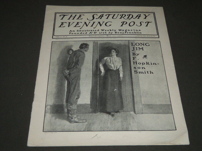 1900 MAY 12 THE SATURDAY EVENING POST MAGAZINE - ILLUSTRATED COVER - SP 582