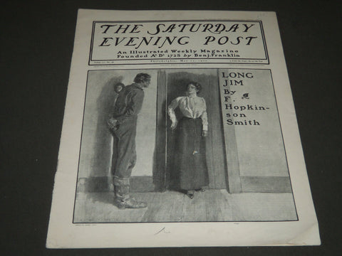 1900 MAY 12 THE SATURDAY EVENING POST MAGAZINE - ILLUSTRATED COVER - SP 582