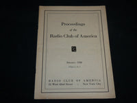 1928 JANUARY PROCEEDINGS OF THE RADIO CLUB OF AMERICA - J 6670