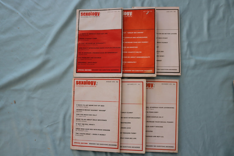 1960-1974 SEXOLOGY ILLUSTRATED MAGAZINE - LOT OF 34 - O 3954