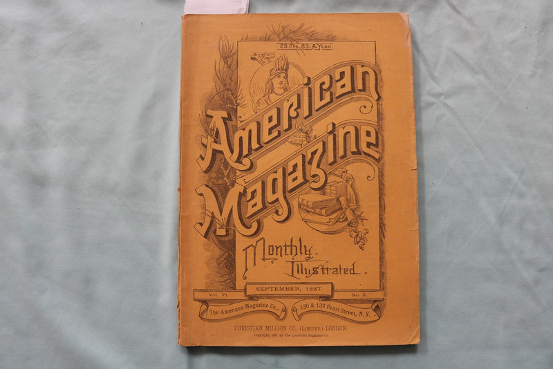 1887 AMERICAN MONTHLY ILLUSTRATED MAGAZINE - LOT OF 2 - K 3287