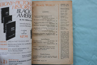 1976 FEBRUARY BLACK WORLD MAGAZINE - ANNUAL HISTORY ISSUE - K 3374