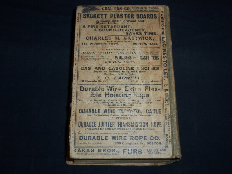 1903 MASSACHUSETTS YEAR BOOK AND BUSINESS DIRECTORY NO. 8 - KD 4502C