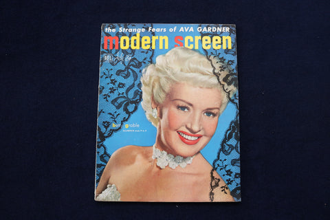 1950 JULY MODERN SCREEN MAGAZINE - BETTY GRABLE COVER - E 12748