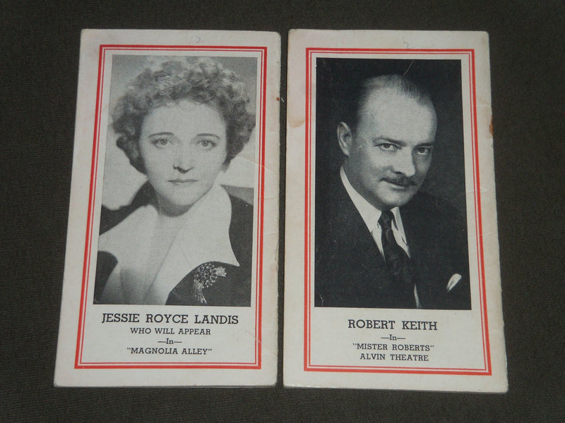 1949 APRIL THE CAST MAGAZINE LOT OF 2 - EZIO PINZA - WILLIAM EYTHE - J 2406