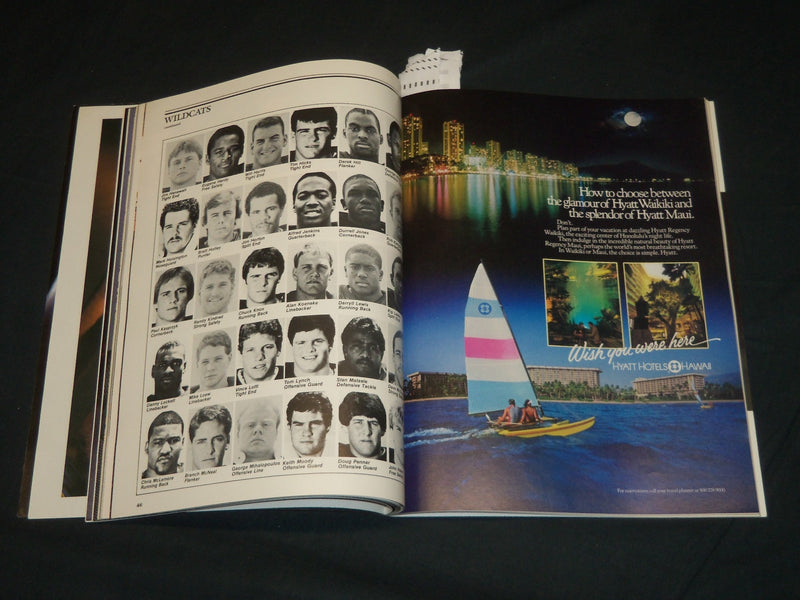 1986 ALOHA BOWL COLLEGE FOOTBALL PROGRAM - ARIZONA VS. CAROLINA - J 5546