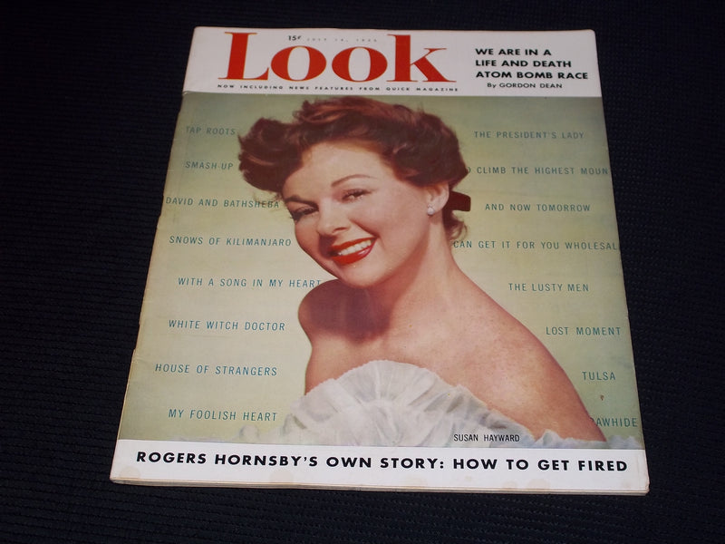 1953 JULY 14 LOOK MAGAZINE - SUSAN HAYWARD FRONT COVER - E 20338