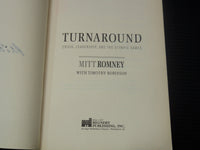 2004 TURNAROUND SOFTCOVER BOOK SIGNED BY MITT ROMNEY - KD 2771H