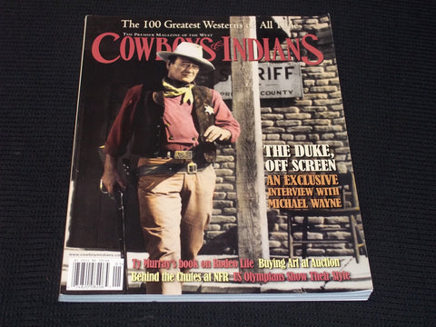 2002 JANUARY COWBOYS & INDIANS MAGAZINE - JOHN WAYNE FRONT COVER - E 16998