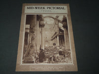 1918 AUGUST 29 MID-WEEK PICTORIAL MAGAZINE SECTION - ARRAS CATHEDRAL - NP 2845
