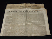 1835-1842 CHRISTIAN ADVOCATE AND JOURNAL NEWSPAPERS LOT OF 2 - NP 3879W