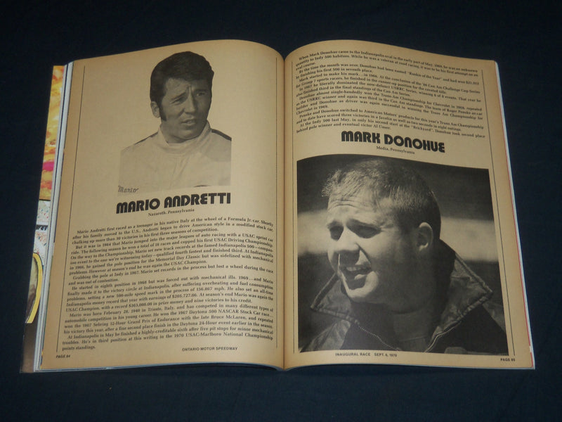 1970-1971 THE CALIFORNIA 500 RACE PROGRAMS LOT OF 2 - NICE PHOTOS - J 5643