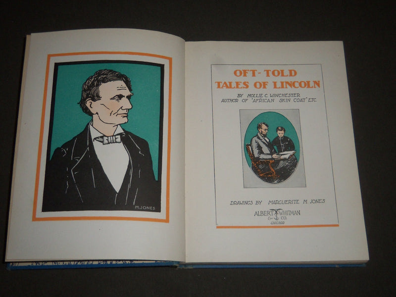 1937 OFT-TOLD TALES OF LINCOLN BY MOLLIE C. WINCHESTER HARDCOVER BOOK - KD 4434