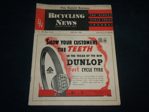 1938 JUNE 9 BICYCLING NEWS MAGAZINE - NICE ADS - SP 1212X
