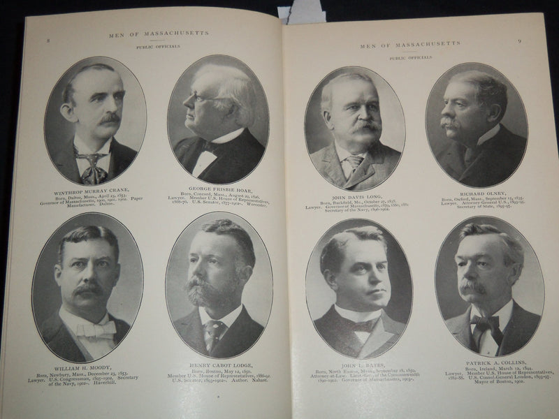 1903 MEN OF MASSACHUSETTS VOLUME - COLLECTION OF PORTRAITS - KD 4502B