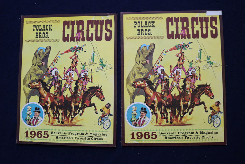1958-1973 POLLACK BROS. CIRCUS PROGRAMS - LOT OF 17 - O 3639
