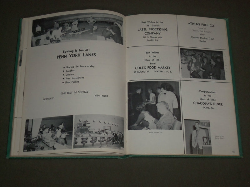 1961 SAYRENADE SAYRE AREA HIGH SCHOOL YEARBOOK - PENNSYLVANIA - YB 1299