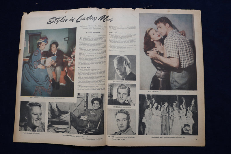 1949 JUNE 5 SCREEN RADIO TELEVISION MAGAZINE - ALAN LADD COVER - E 23092