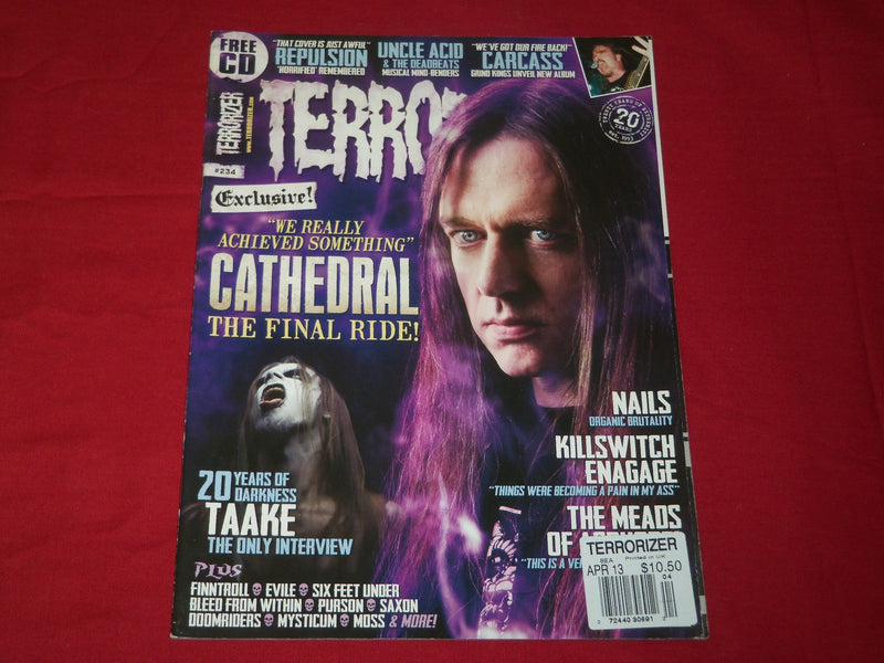 2013 APRIL TERRORIZER MAGAZINE ISSUE NO. 234 - CATHEDRAL THE FINAL RIDE - RC 295