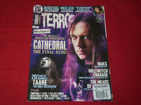 2013 APRIL TERRORIZER MAGAZINE ISSUE NO. 234 - CATHEDRAL THE FINAL RIDE - RC 295