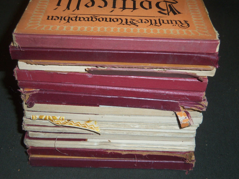 1898-1926 MONOGRAPHIEN ARTISTS BOOK LOT OF 14 - GREAT PRINTS - KD 2161